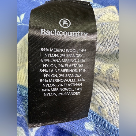 Backcountry Cedars RWS Merino Mid Weight Baselayer Crew Top Size Medium - Picture 9 of 12